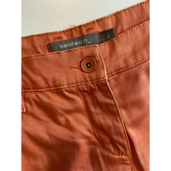 Sandwich_ Skinny Cropped Women's Trousers Pants in Coral Size EUR 36 / U… - Picture 5 of 9